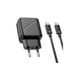 Зарядний пристрій HOCO CS23A USB-C PD30W + 1xUSB QC3.0 + cable USB-C to USB-C black (6942007609968) - зменшене зображення 2