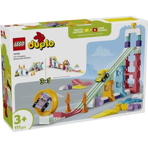 Конструктор LEGO DUPLO 3 в 1 Цікаві гірки та трампліни з автомобілями (10478) зображення 1