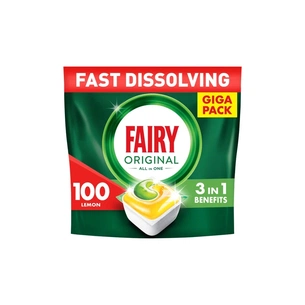 Таблетки для посудомийних машин Fairy Original All in One Lemon 100 шт. (8700216237383) зображення 1