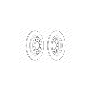 Гальмівний диск FERODO DDF2333C зображення 1