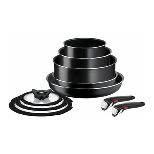 Набір посуду Tefal Ingenio Easy Cook & Clean 10 предметів чорний (L1539053) зображення 1