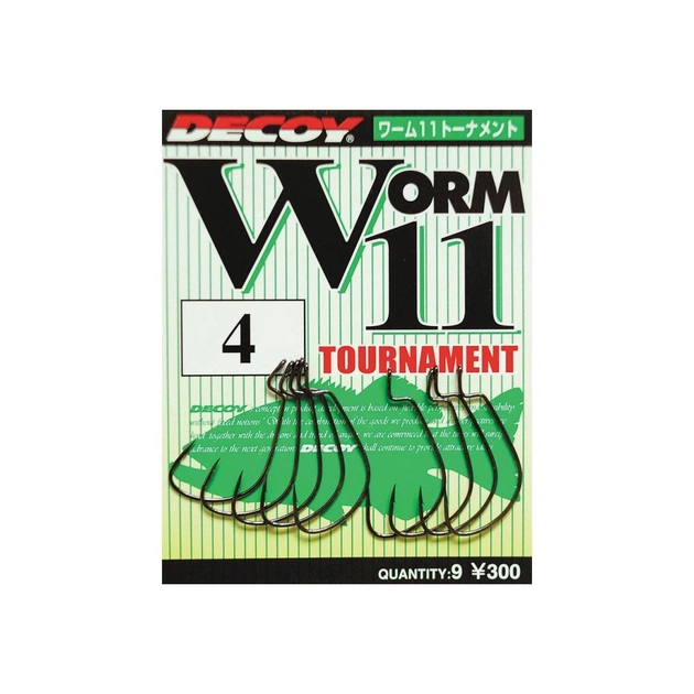 Крючок Decoy Worm11 Tournament 04 (9 шт/уп) (1562.00.77) - изображение 1