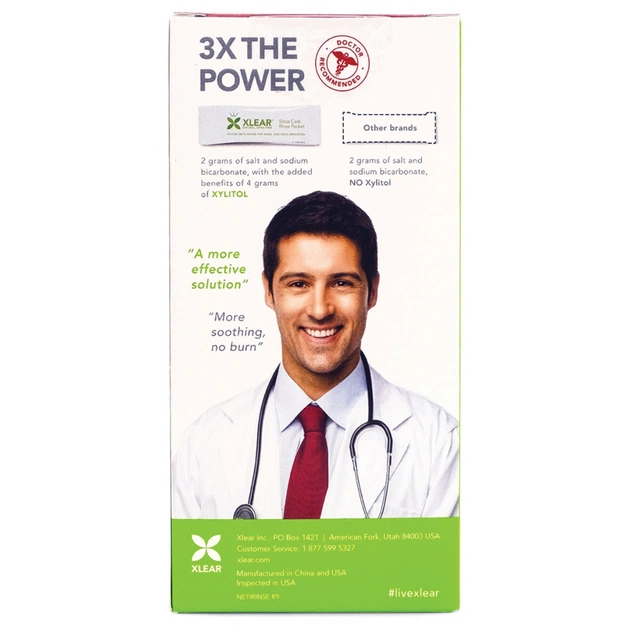 Мінерали Xlear сольовий засіб для промивання носових пазух із ксилітом (700596000063) - зображення 5