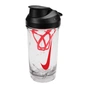 Бутылка для воды Nike TR RECHARGE SHAKER BOTTLE 16 OZ N.101.2242.912.16 чорний, червоний 473 мл (887791793195) - уменьшенное изображение 1