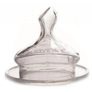 Соска Suavinex силіконова, анатомічна, швидкий потік, 6+ міс (300868) изображение 1