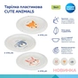 Тарілка дитяча Canpol babies CUTE ANIMALS пластикова, рожева рожевий (4/411_pin2) - зменшене зображення 3