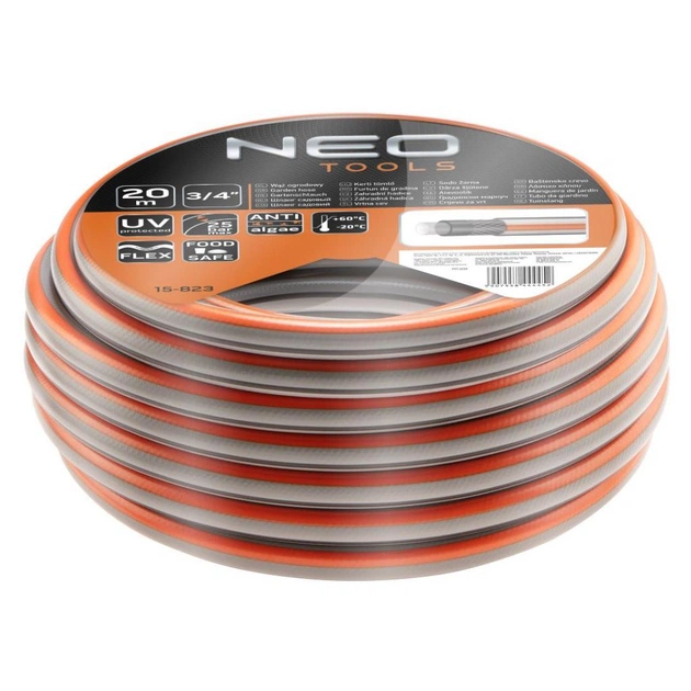 Шланг для поливу Neo Tools 3/4 "x 20 m, 4-шар. Optima (15-823) - зображення 1