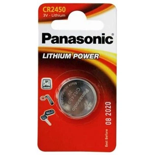 Батарейка Panasonic CR 2450 * 1 LITHIUM (CR-2450EL/1B) зображення 1
