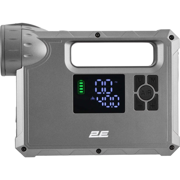 Пуско зарядний пристрій 2E Pitman з автомобільним компресором та ліхтарем, 10000 mAh/37Wh, 400 А, 1xUSB/2.4 A (2E-CJSPBPL-BK) - изображение 6