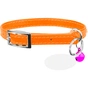 Нашийник для тварин WAUDOG GLAMOUR з резинкою і стразами для кішок (помаранчевий) (32544) - зменшене зображення 1