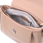 Сумка Vintage Жіноча з фактурним клапаном з натуральної шкіри Пудрова (22329) - зменшене зображення 9