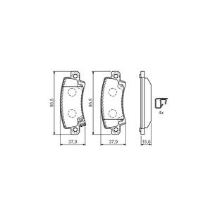 Гальмівні колодки Bosch 0 986 424 790 зображення 1