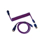 Дата кабель USB 2.0 AM to USB-C 1.08m Premium Coiled Aviator Straight purple Keychron (CAB1_KEYCHRON) - зменшене зображення 1