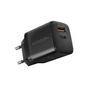 Зарядний пристрій AXAGON 1xUSB QC3.0 + 1xUSB-C PD20W black (ACU-PQ20) - зменшене зображення 1