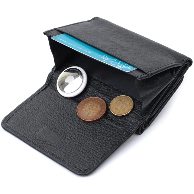 Гаманець ST Leather З натуральної шкіри Чорний (22722) - изображение 6