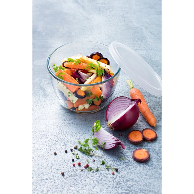 Форма для випікання Pyrex CookFreez з кришкою кругла 16 х 11см 1.6 л (155P001/7644) - picture 2