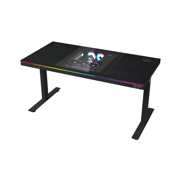 Комп'ютерний стіл Lorgar ELITE 90W Wood Black (LRG-DE90W) - picture 1