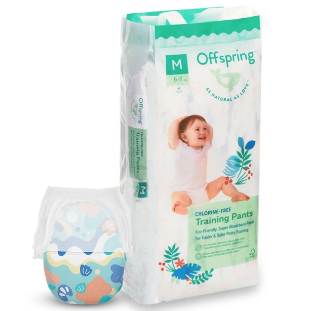 Підгузки Offspring трусики Розмір M (6-11 кг) 42 шт, Підводний світ (9355465009046) (DP-OI-FAP-M42P-AQT) - зображення 1