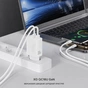 Зарядний пристрій XO QC16U 1xUSB-C PD30W + 1xUSB QC3.0 GaN white (XO-QC16U) - зменшене зображення 5