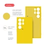 Чохол до мобільного телефона Intaleo Silicone Samsung Galaxy S24 Ultra Yellow (1283126600395) - зменшене зображення 5