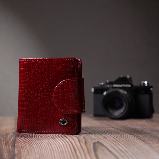Гаманець ST Leather З натуральної шкіри Червоний (22685) - изображение 10