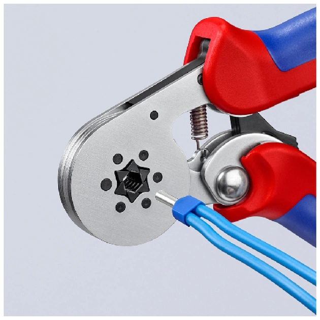 Затискач для клем KNIPEX для контактних гільз, шестигранний обжим (97 55 14) - picture 5