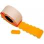 Етикет-стрічка Aurika 26х12 orange, 25 рул (2612O) - зменшене зображення 1