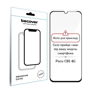 Скло захисне BeCover 10D Poco C85 4G Black (714367) зображення 1