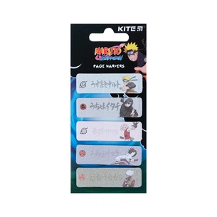 Стікер-закладка Kite паперова з малюнком Naruto 100 шт, 5х20 шт (NR23-480) зображення 1