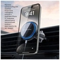 Універсальний автотримач ColorWay MagSafe 360° Air Vent 15W Black (CW-CHMW041Q-BK) - зменшене зображення 12