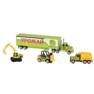 Спецтехніка Same Toy Diecast Грузовик с тракторами (SQ80958-2Ut) зображення 1