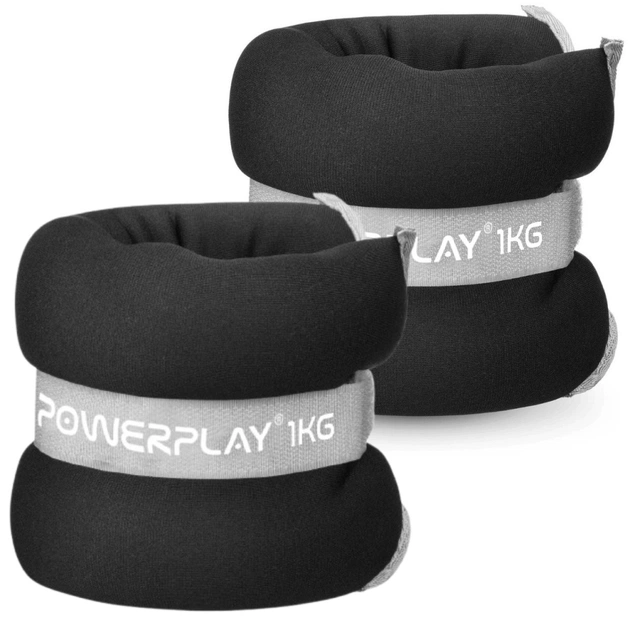 Обважнювач PowerPlay PP-4349 Ankle/Wrist Weights 1 х 2 шт Чорні (PP_4349_Black_1) - picture 5