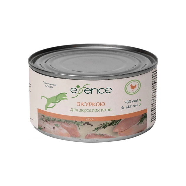 Паштет для котів Essence з куркою 200 г (4820261920390) - изображение 1