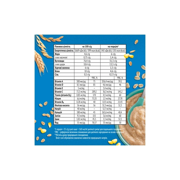 Дитяча каша Gerber Безмолочна швидкорозчинна мультизлакова з 6 місяців 250 г (1100427) - picture 4