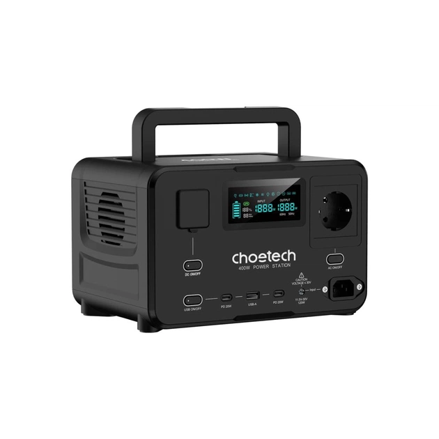 Зарядна станція Choetech 400W, 256Wh (BS007-EU-BK) - зображення 1