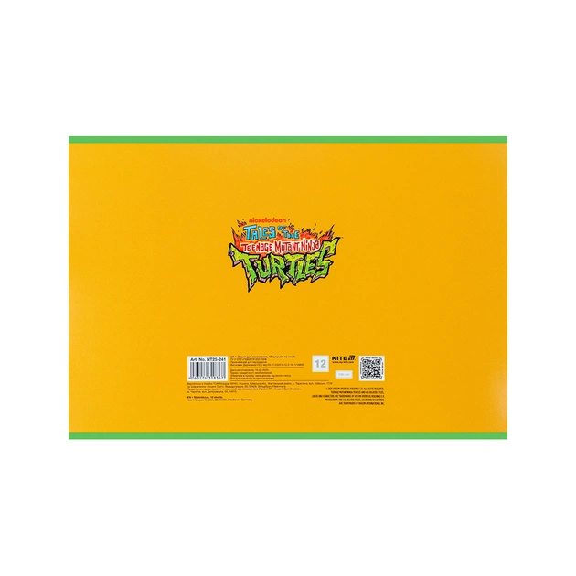 Альбом для малювання Kite Ninja Turtles, 12 аркушів (NT25-241) - picture 4