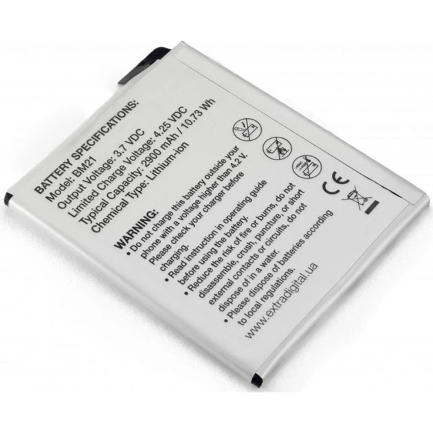Акумуляторна батарея Extradigital Xiaomi Mi Note (BM21) 2900 mAh (BMX6447) - picture 4