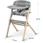 Стілець для годування Kinderkraft Igee Cloudy Grey (5902533919062) - зменшене зображення 11