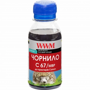 Чорнило WWM Canon PFI-107 100г Matte Black pigm. PFI-107MBk (C67/MBP-2) зображення 1