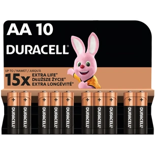 Батарейка Duracell AA лужні 10 шт. в упаковці (5002508/5006461) зображення 1