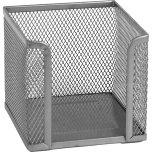 Підставка-куб для листів і паперів Axent 100х100x100мм, wire mesh, silver (2112-03-A) зображення 1