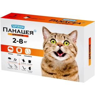 Таблетки для тварин Superium Панацея для котів вагою 2-8 кг (9127) зображення 1