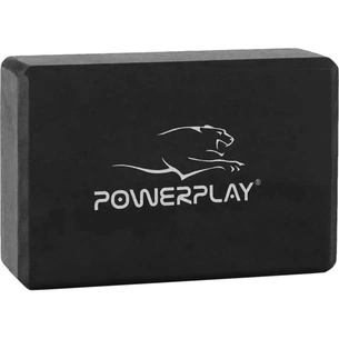 Блок для йоги PowerPlay 4006 Yoga Brick Чорний (PP_4006_Black) зображення 1