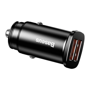 Зарядний пристрій Baseus Square metal A+A 30W Black (CCALL-DS01) зображення 1