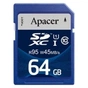 Карта пам'яті Apacer 64GB SDXC UHS-I 95/45 Class10 (AP64GSDXC10U2-R) - зменшене зображення 1