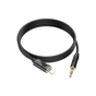 Кабель мультимедійний Lightning to 3.5mm M 1.0m silicone black HOCO (6942007625494) - зменшене зображення 2
