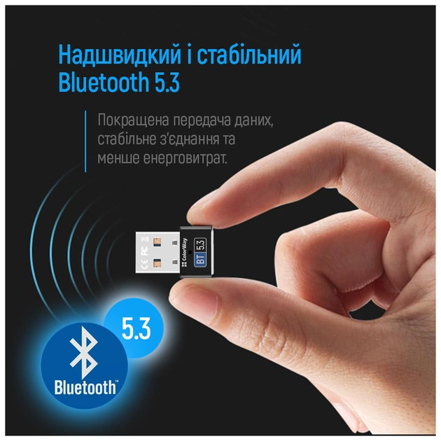Bluetooth-адаптер ColorWay BT 5.3 (CW-AD-BT53) - picture 7