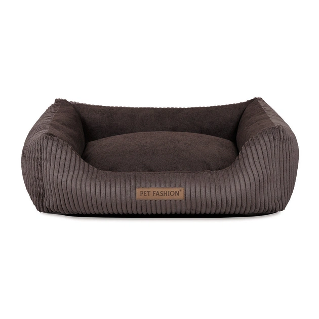 Лежак для тварин Pet Fashion DEVID 62х50х19 см шоколадний (4823082444502) - picture 3