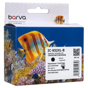 Картридж Barva HP 932XL (CN053AE/CN057AE) 1000 c, Black (IC-932XL-B) зображення 1