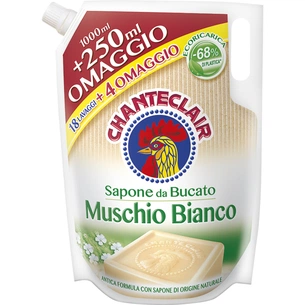 Гель для прання ChanteClair Мильний засіб з ароматом Білого мускусу 1.25 л (8015194522261) зображення 1